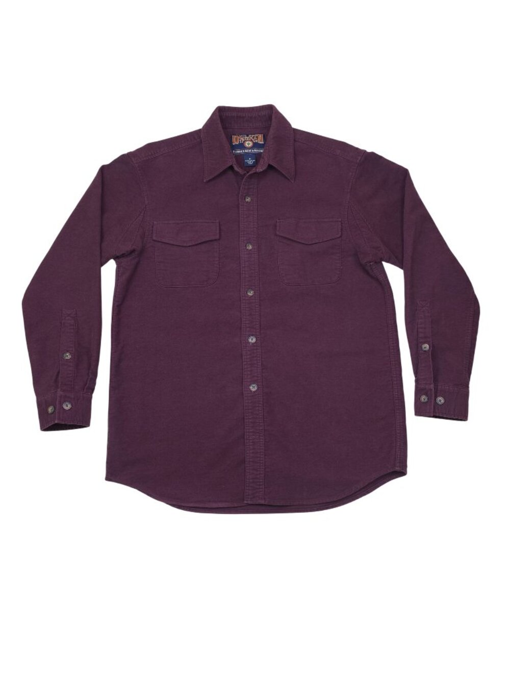 Duluth Trading Co Mens Heavyweight Button-Up Shirt M Long Sleeve 100% Cotton